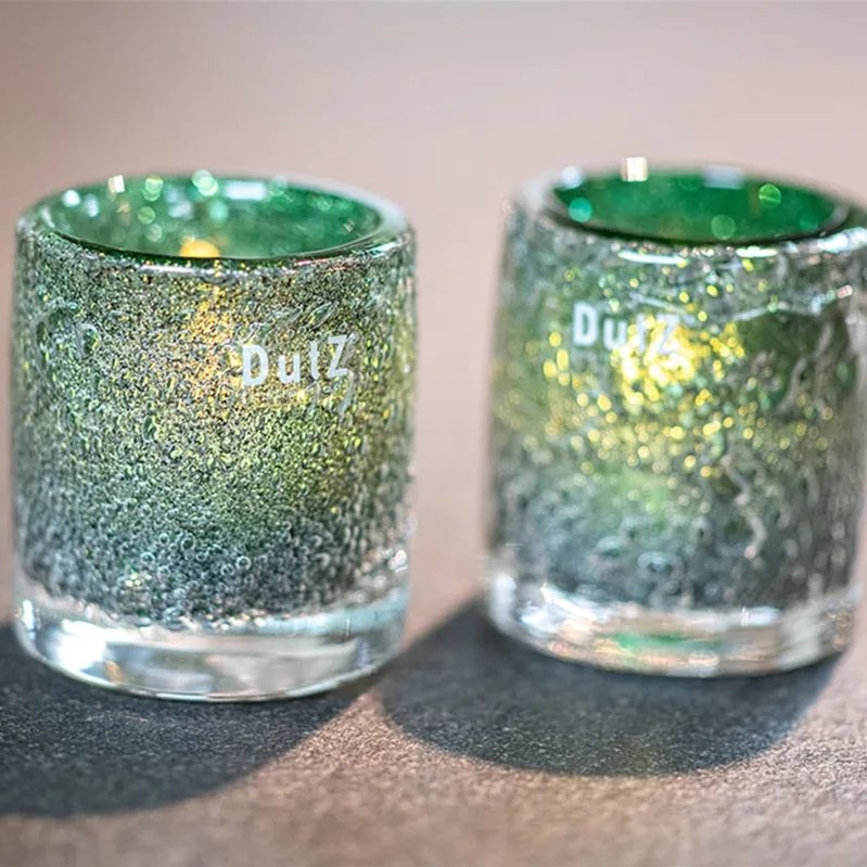 Glass Candle Holders - Cylinder Galaxy 10cm